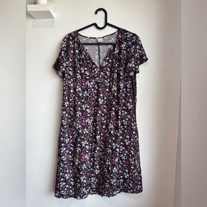 Gap Floral V-Neck Dress